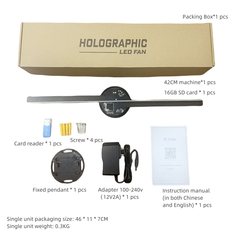 3D Holographic Display Fan
