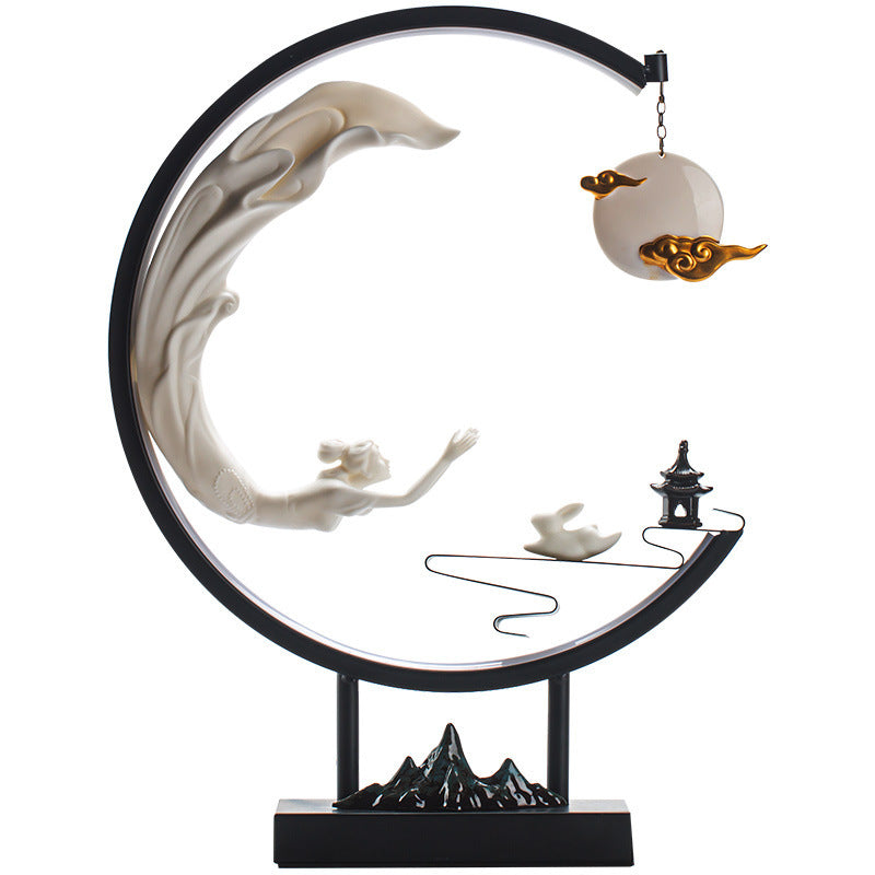 Celestial Moon Incense Burner Lamp